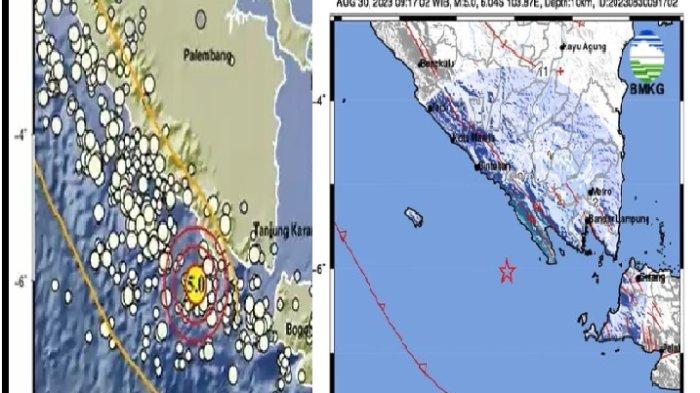 Gempa Bumi Magnitudo 5.0 Guncang Lampung, Getaran Terasa di Liwa, Info Lengkap BMKG