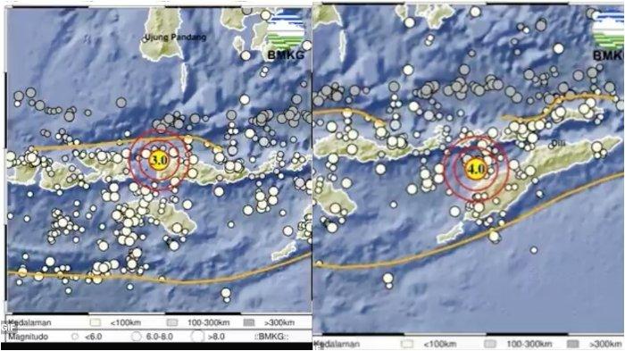 Info Gempa Terkini: NTT Sudah Dua Kali Dihantam Gempa Bumi Hari Ini, Magnitudo 3.0 dan 4.0