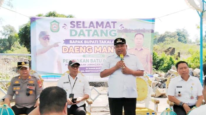 JARINGAN IRIGASI - Bupati Takalar Mohammad Firdaus Daeng Manye