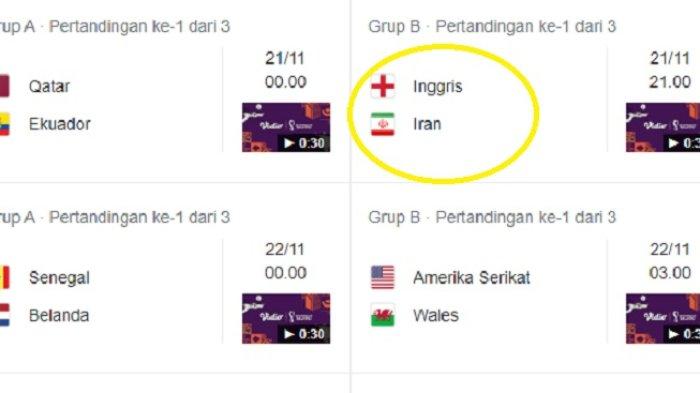 Jadwal Piala Dunia 2022 Grup B : Partai Pembuka Inggris vs Iran, Wales Bisa Apa Tanpa Gareth Bale ?