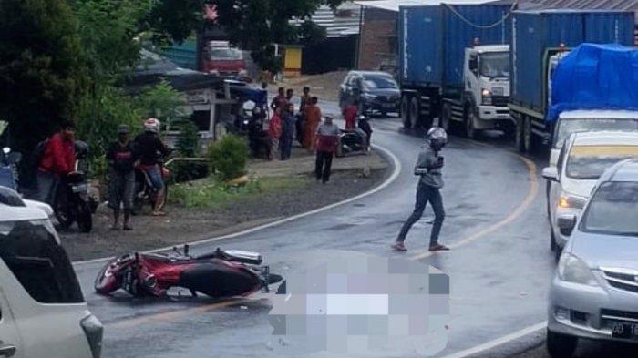 Pelajar SMP Asal Sidrap Meninggal Dunia Saat Tabrakan Truk vs Sepeda Motor di Wajo