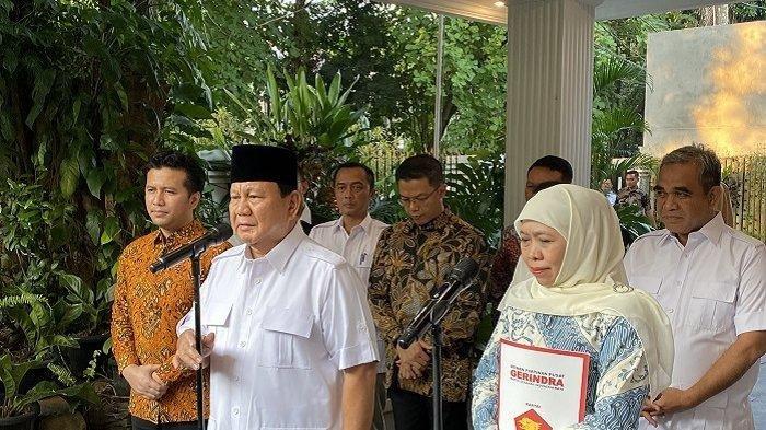 Fix Gerindra Dukung Khofifah - Emil Dardak di Pilgub Jatim 2024, Prabowo Sudah Keluarkan Instruksi