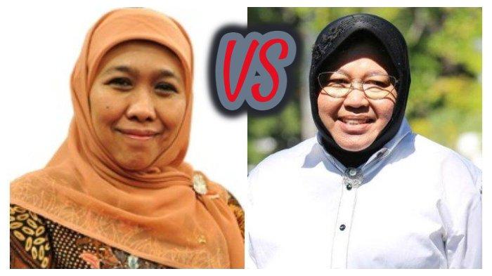Potensi Pertarungan Khofifah dan Risma di Pilgub Jatim Makin Lebar, Hanya Mensos Kejar Elektabilitas