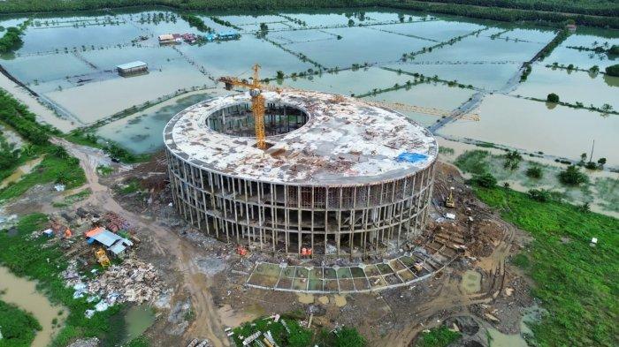 Setahun Dibangun Struktur Masjid Hajjah Andi Nurhadi Makassar Kini Sudah 97 Persen