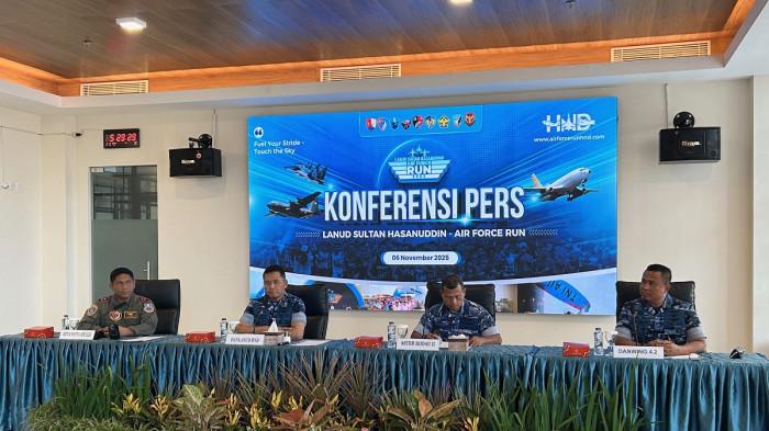 Air Force Run, Lanud Sultan Hasanuddin Gaet 4.000 Orang Berlari di Runway Bandara