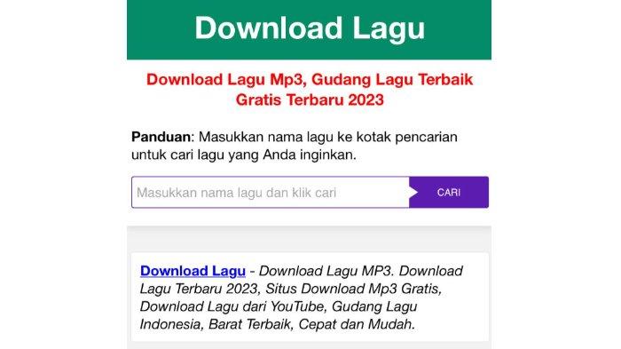 Mudah, Begini Cara Download Lagu Mp3 Gratis di Laptop - Tribun-timur.com