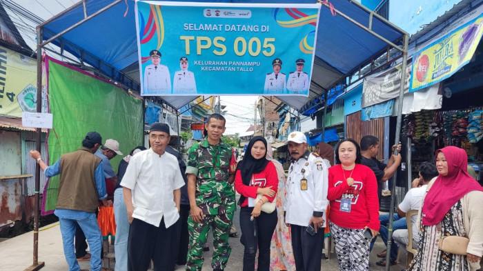 PEMILIHAN RT -  Suasana Pemilihan Ketua RT di TPS 005 Kelurahan Pannampu Kecamatan Tallo Makassar, Rabu (10/4/2025). (Siti Aminah)