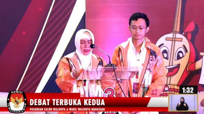 INIMI Tampil Enerjik Sampaikan Visi Misi, Indira: Hanya Makassar Masuk Kota Bahagia di Indonesia