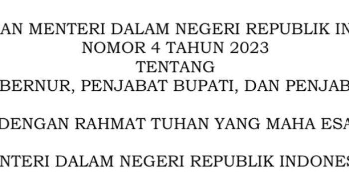 Aturan Mendagri Masa Jabatan Pj Gubernur 1 Tahun, Bahtiar Baharuddin Punya Waktu 4 Bulan Lagi?