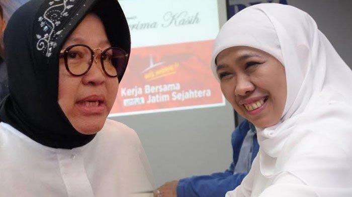 Potensi Pertarungan Khofifah - Risma di Pilgub Jawa Timur, Mensos Ungkap Kelakuan PDIP