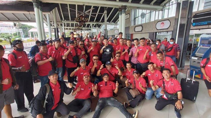 Sehari Seusai HUT ke-50 PDIP, Rombongan Kader Sulsel Pulang ke Makassar