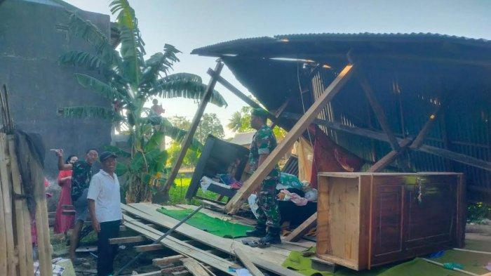 Mencekam! Detik-detik Rumah Panggung Milik Janda di Wajo Roboh saat Pemiliknya Pergi Salat