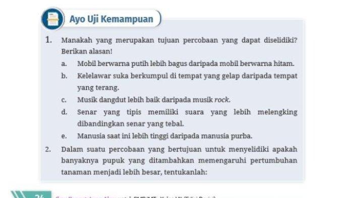 Kunci Jawaban IPA Kelas 7 Halaman 24 - 25 Kurikulum Merdeka Edisi Revisi
