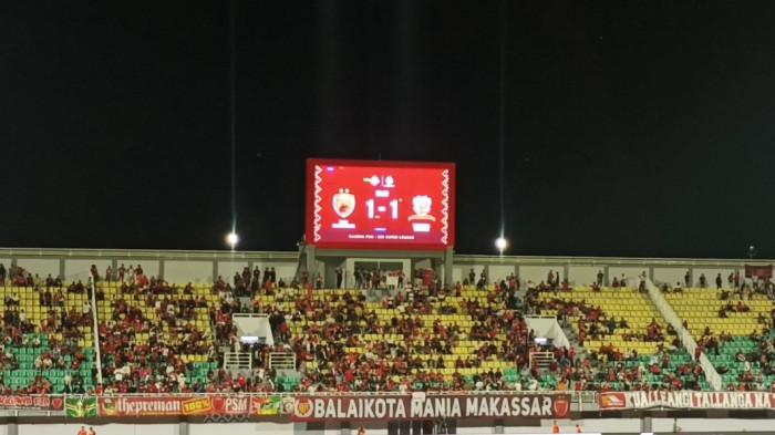 2.875 Penonton Saksikan Laga PSM Makassar Vs Madura United di Stadion BJ Habibie