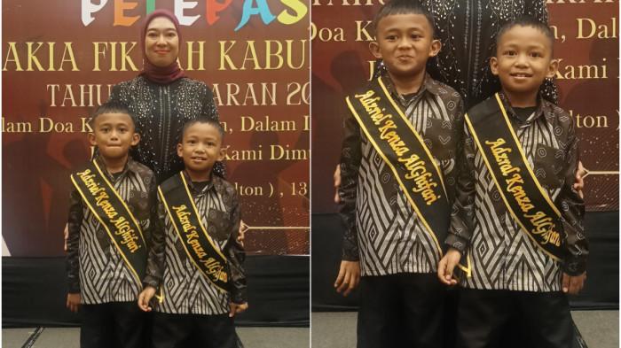 TK ZAKIA FIKRAH - Dua murid TK Zakia Fikrah, Adzral dan Adzriel