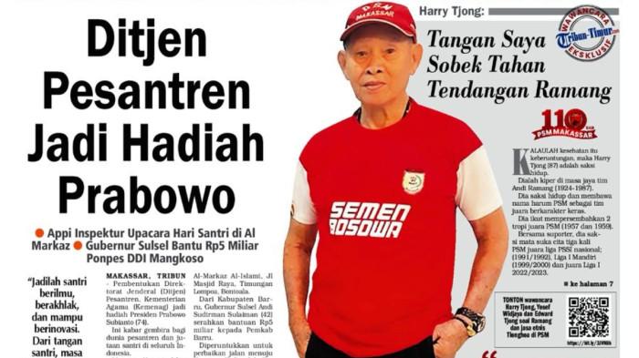 ULTAH PSM - Harry Tjong kiper di masa jaya