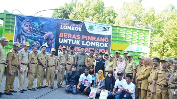 ACT Mediasi Warga Pinrang Salurkan Bantuan untuk Korban Gempa di Lombok