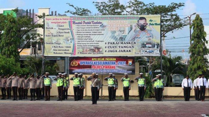 Operasi Keselamatan 2021, Polisi Pinrang Ingatkan Pengendara Larangan Mudik