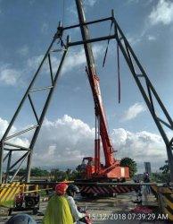 Alat Berat Perbaikan Jembatan Kembar Gowa Sempat Macetkan Pallangga-Sungguminasa