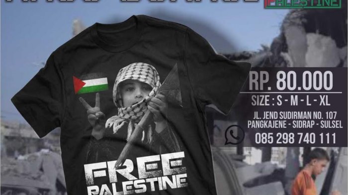 Mau Bantu Palestina? Beli Baju di Pengusaha Sidrap Ini