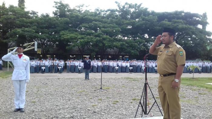 Amru Saher Irup HUT 347 Sulsel di SMAN 1 Belopa, Ingatkan Perlindungan Anak