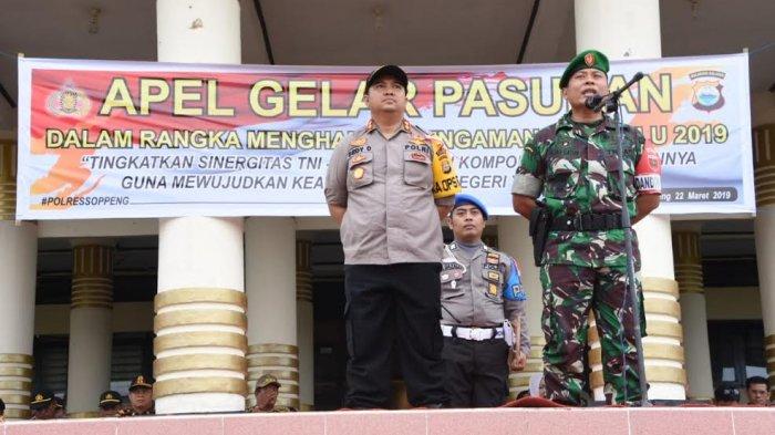 TNI dan Polri di Soppeng Kompak Jaga Keamanan Jelang Pileg