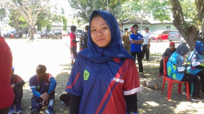 Panahan Putri 40 Meter Sumbang Emas Kedua untuk Kontingen Pinrang