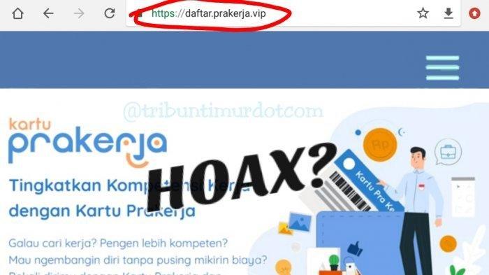 Daftar Kartu Prakerja Hanya di prakerja.go.id, Jangan Coba-coba Klik Link ini