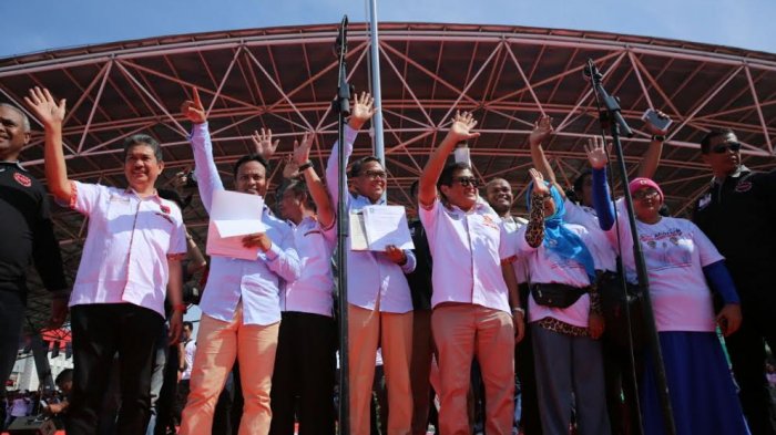 Empat Parpol Hadiri Deklarasi Nurdin Abdullah-Andi Sudirman Sulaiman