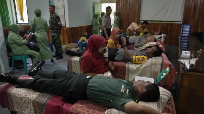 Peringati HUT ke 73 TNI, Kodim 1411 Bulukumba Gelar Donor Darah