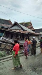 Rumah Panggung di Desa Pao Jeneponto Nyaris Ambruk Diterjang Angin