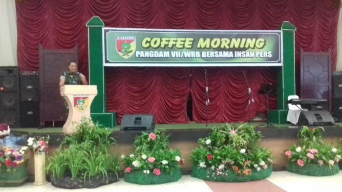 Pangdam VII Silaturahmi Juga Gelar Coffee Morning Bareng Jurnalis Makassar