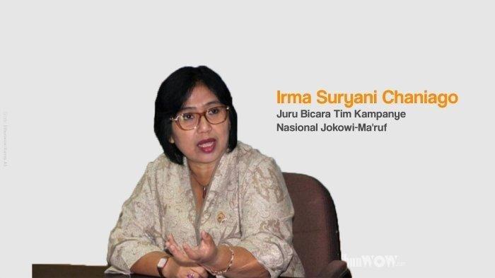 Irma Suryani Chaniago, politisi vokal Nasdem juga Jubir Jokowi-Maruf Amin.