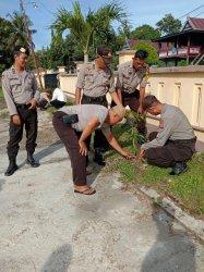 Polsek Suppa Pinrang Bakal Rutin Lakukan Gerakan Penghijauan