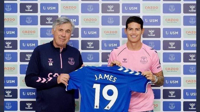 Carlo Ancelotti Jadi Alasan James Rodriguez Gabung Everton