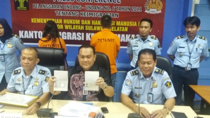 Warga Tiongkok yang Ditangkap Imigrasi Makassar Bekerja Diperusahaan Fiktif