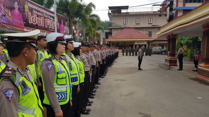 Polres Tana Toraja Gelar Apel Kesiapan dan Simulasi Pengamanan TPS