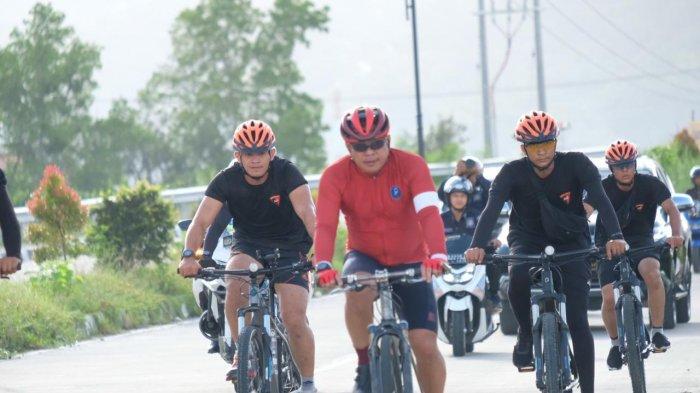 Jaga Kamtibmas, Kapolda Sulbar Gagas Program Bersepeda Bersama