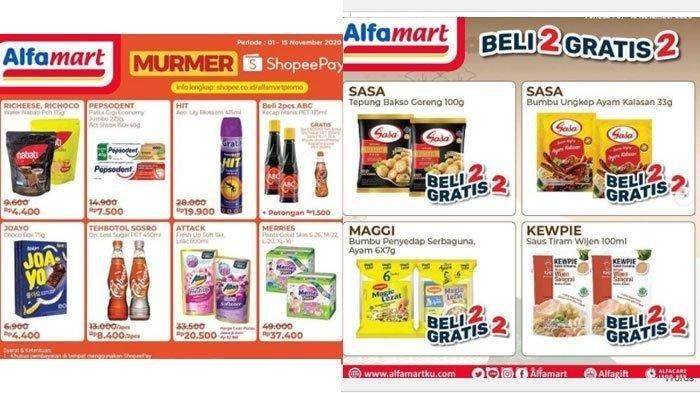 KATALOG Promo Alfamart Jumat 6 November 2020: Belanja Murah Beli 2 Gratis 2, Waktu Terbatas
