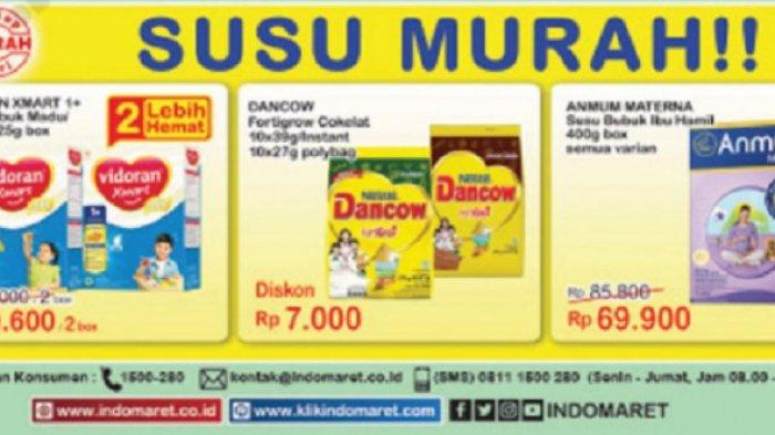 Katalog Promo Indomaret Rabu 6 Januari 2021: Susu Murah, Beli 2 Lebih Hemat dan Beli 2 Gratis 1