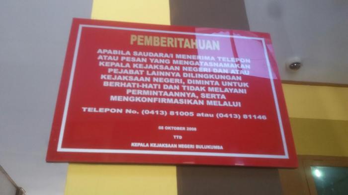 Kejari Bulukumba Imbau Warga Waspadai Penipuan