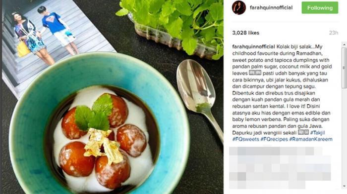 Ini Resep Kolak Biji Salak dari Farah Quinn