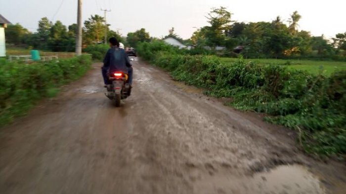 Parah Yah! Sudah 10 Tahun Jalan di Dusun Panjojo Takalar Ini Tak Diperbaiki, Mirip Kubangan Kerbau
