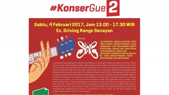 Berapa Bayaran Puluhan Artis untuk Konser Dukung Ahok-Djarot Hari ini? Ini Penjelasannya