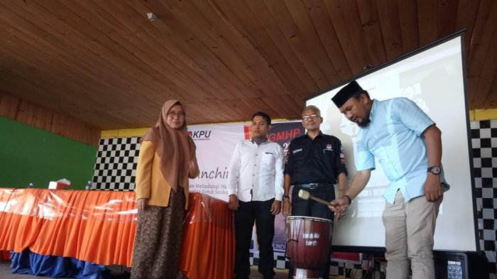 Lindungi Hak Pilih, KPU Enrekang Resmi Launching Gerakan Ketuk 1000 Pintu