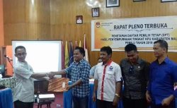 KPU Majene Tetapkan DPT Hasil Perbaikan untuk Pemilu 2019 Capai 110.089 Jiwa