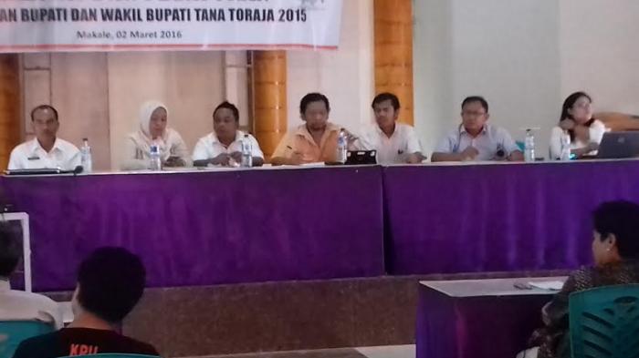 KPUD Tana Toraja Rapat Evaluasi dan Pelaporan Pilkada