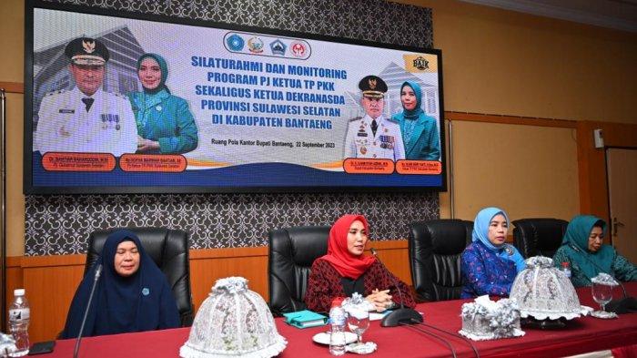 Silaturahmi dengan Pengurus PKK Bantaeng, Sofha Marwah Bahtiar Ajak Bersinergi