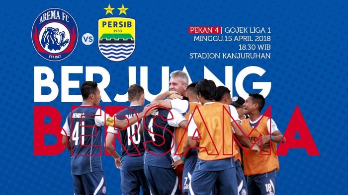 Link Live Streaming Indosiar Arema Vs Persib Bandung, 10 Pertemuan Terakhir Siapa Unggul?