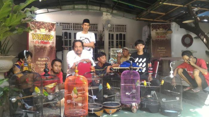 Begini Suasana Ngopi Ala Pecinta Lovebird Tallo Makassar